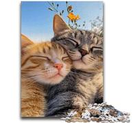 1000 Pieces Jigsaw Puzzles for Adults And Teens Cat Selfie Puzzles for Teenagers,Brain Teaser - Birthday Gift for Men (38x26cm)