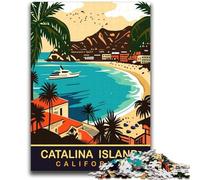 1000 Pieces Jigsaw Puzzles for Adults And Teens Catalina Island California Toys Educational Games Stress Relieving Suitable for Desktop Decoration (size 38x52cm)
