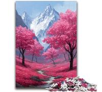 1000 Pieces Jigsaw Puzzles for Adults And Teens Cherry Blossoms 1000 Piece Jigsaw,Vibrant And Unique Design Relaxing & Challenging Puzzle Experience (38x26cm)