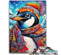 1000 Pieces Jigsaw Puzzles for Adults And Teens Colorful Art Penguin Puzzles for Teenagers,Brain Teaser - Birthday Gift for Men (38x26cm)