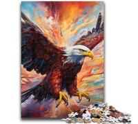 1000 Pieces Jigsaw Puzzles for Adults And Teens Colorful Eagle Puzzles for Teenagers,with Matching Poster And Trivia Sheet for And Age 14 Years Up (50x75cm)