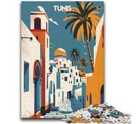 1000 Pieces Jigsaw Puzzles for Adults And Teens Colors of Tunis Adult Puzzles,Educational Toys & Games for Adults And Teenagers (26x38cm)