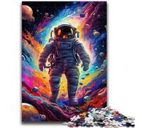 1000 Pieces Jigsaw Puzzles for Adults And Teens Colourful Astronauts 1000 Pieces for Adults,Stress Reliever Staycation Kill Time Wishlist with Santa Claus (75x50cm)