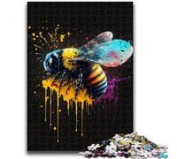 1000 Pieces Jigsaw Puzzles for Adults And Teens Colourful Bees Toy Intellectual Game for Home Decoration for Age 14 Years Up 50x75cm