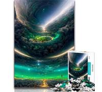 1000 Pieces Jigsaw Puzzles for Adults And Teens Colourful Fantasy Cosmic Black Hole 1000 Pieces for Adults,Birthday Present, Gifts, Wall Art for Ages 14+ (size 75x50cm)