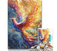 1000 Pieces Jigsaw Puzzles for Adults And Teens Colourful Fantasy Phoenix 1000 Piece Jigsaw,Stress Reliever Difficult Challenge Suitable for Desktop Decoration 38x26cm