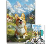 1000 Pieces Jigsaw Puzzles for Adults And Teens Corgi Teenager Puzzles,Fun Games Wall Decoration Unique Birthday And Xmas Gifts (size 38x26cm)