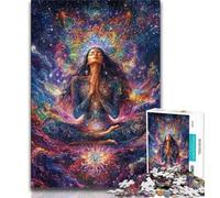1000 Pieces Jigsaw Puzzles for Adults And Teens Cosmic Girl,Help The Brain Exercise Addictive Toys to Cultivate Patience Enhance Memory (38x26cm)