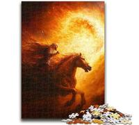 1000 Pieces Jigsaw Puzzles for Adults And Teens Cowboy Oil Painting Puzzles for Teenagers,is Ideal As Gifts for The Whole Family for Age 14 (26x38cm)