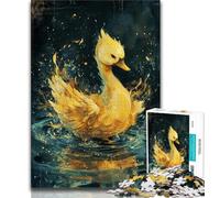 1000 Pieces Jigsaw Puzzles for Adults And Teens Cute Little Yellow Swan 1000 Pieces for Adults,Birthday Present, Gifts, Wall Art for Ages 14+ (size 75x50cm)