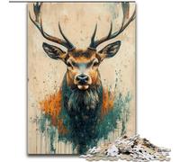 1000 Pieces Jigsaw Puzzles for Adults And Teens Deer in Mountains And Rivers, for Age 14 Years And over Home Decor As A Gift for The Whole Family And Friends (Size 26x38cm)