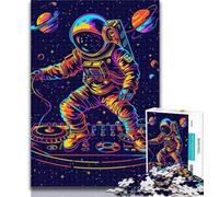 1000 Pieces Jigsaw Puzzles for Adults And Teens DJ Astronaut Adult Puzzles,Challenging Game Toys Wall Decoration Unique Birthday And Xmas Gifts 26x38cm