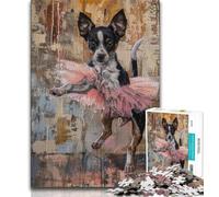 1000 Pieces Jigsaw Puzzles for Adults And Teens Dog Dancing Ballet 1000 Piece Puzzle,Educational Game for Birthday, Chrismas for Age 14+ (size 75x50cm)