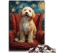 1000 Pieces Jigsaw Puzzles for Adults And Teens Dog Under The Night Sky Educational Stress Relief Toy Secret Santa Gifts for Age 14 26x38cm