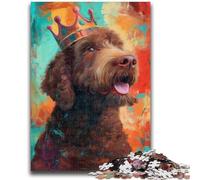 1000 Pieces Jigsaw Puzzles for Adults And Teens Dog Wearing A Crown Help The Brain Exercise Addictive Toys to Cultivate Patience Gift For Birthdays 50x75cm