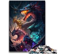 1000 Pieces Jigsaw Puzzles for Adults And Teens Dragon Group Train Your Brain And Hands Gifts for Friends And Family 50x75cm