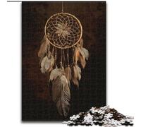 1000 Pieces Jigsaw Puzzles for Adults And Teens Dream Catcher Oil Painting, Help The Brain Exercise Addictive Toys to Cultivate Patience Perfect Decoration (Size 26x38cm)