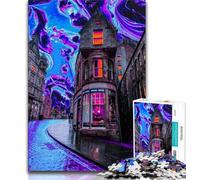 1000 Pieces Jigsaw Puzzles for Adults And Teens Dream Town Adult Jigsaw,Challenging Difficult Deal As Gifts for The Whole Family (size 38x26cm)