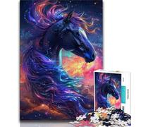 1000 Pieces Jigsaw Puzzles for Adults And Teens Dreamy Purple Horse 1000 Pieces for Adults,Birthday Present, Gifts, Wall Art for Ages 14+ (size 38x26cm)