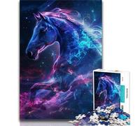 1000 Pieces Jigsaw Puzzles for Adults And Teens Dreamy Purple Horse 1000 Pieces for Adults,Stress Reliever Staycation Kill Time Wishlist with Santa Claus 26x38cm