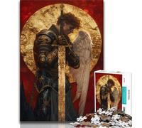 1000 Pieces Jigsaw Puzzles for Adults And Teens Fantasy Angel Knight 1000 Piece Jigsaw,for Educational Game Challenge Toy Deal As Gifts for The Whole Family 75x50cm