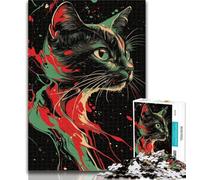1000 Pieces Jigsaw Puzzles for Adults And Teens Fantasy Art Cat Adult Puzzles,Challenging Game Toys Wall Decoration Unique Birthday And Xmas Gifts 26x38cm
