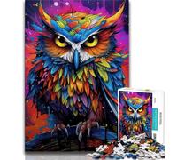 1000 Pieces Jigsaw Puzzles for Adults And Teens Fantasy Art Owl,Learning Educational Toys Family Games Enhance Love between Couples (38x26cm)