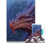 1000 Pieces Jigsaw Puzzles for Adults And Teens Fantasy Dragon,Brain Intelligence Challenge Addictive Toys Birthday Present,Gifts,Wall Art 75x50cm