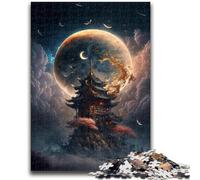 1000 Pieces Jigsaw Puzzles for Adults And Teens Fantasy Japanese Temple Puzzles for Teenagers,is Ideal As Gifts for The Whole Family for Age 14 (26x38cm)