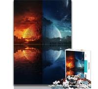 1000 Pieces Jigsaw Puzzles for Adults And Teens Fantasy Landscape Puzzles for Teenagers,with Matching Poster And Trivia Sheet for And Age 14 Years Up 38x26cm