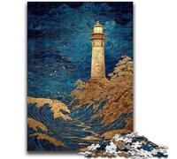 1000 Pieces Jigsaw Puzzles for Adults And Teens Fantasy Lighthouse Teenager Puzzles,Family Game Stress Reliever Difficult Challenge Suitable for Couples (50x75cm)