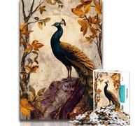 1000 Pieces Jigsaw Puzzles for Adults And Teens Fantasy Peacock,Challenging To Complete But Fun And Humorous Unique Birthday And Gifts (38x26cm)