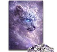 1000 Pieces Jigsaw Puzzles for Adults And Teens Fantasy Snow Leopard 1000 Piece Jigsaw,Vibrant And Unique Design Relaxing & Challenging Puzzle Experience (50x75cm)