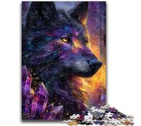 1000 Pieces Jigsaw Puzzles for Adults And Teens Fantasy Wolf for Age 14+ Intellectual Game Christmas Birthday Gifts 50x75cm