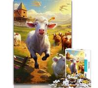 1000 Pieces Jigsaw Puzzles for Adults And Teens Farm Animal,Fun Games Wall Decoration Unique Birthday And Xmas Gifts (75x50cm)