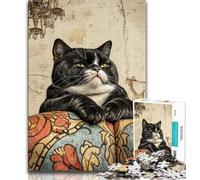 1000 Pieces Jigsaw Puzzles for Adults And Teens Farm Cat Jigsaw,Stress Reliever Staycation Kill Time Wishlist with Santa Claus (size 75x50cm)