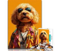 1000 Pieces Jigsaw Puzzles for Adults And Teens Fashion Dog,Learning Educational Toys Family Games Suitable for Desktop Decoration 38x26cm