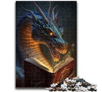 1000 Pieces Jigsaw Puzzles for Adults And Teens Fire Dragon in Heaven Puzzles,Educational Games Home Decoration Suitable for Desktop Decoration (26x38cm)