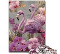 1000 Pieces Jigsaw Puzzles for Adults And Teens Flamingo Flowers Puzzles,Educational Stress Relief Toy Great Gifts And Toys (26x38cm)