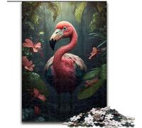 1000 Pieces Jigsaw Puzzles for Adults And Teens Flamingo in Jungle Style, Family Entertainment Toys Is Ideal As Gifts for The Whole Family for 14+ (Size 50x75cm)