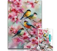 1000 Pieces Jigsaw Puzzles for Adults And Teens Flower And Bird World Teenager Puzzles,Fun Games Wall Decoration Unique Birthday And Xmas Gifts (size 38x26cm)