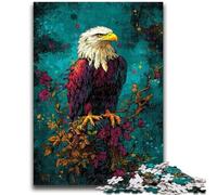 1000 Pieces Jigsaw Puzzles for Adults And Teens Flower Eagle 1000 Piece Puzzle,Challenging Game for Is Ideal As A Gift for The Whole Family (75x50cm)