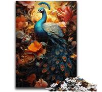 1000 Pieces Jigsaw Puzzles for Adults And Teens Flower Including Peacock 1000 Piece Jigsaw,for Challenging Toy Game And Family Play (50x75cm)