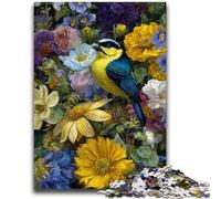 1000 Pieces Jigsaw Puzzles for Adults And Teens Flowers And Sparrows Jigsaw,Artistic Wall Decor & Birthday Gift Idea for Friends, Home Office (75x50cm)