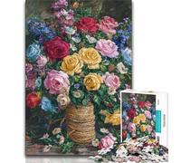 1000 Pieces Jigsaw Puzzles for Adults And Teens Flowers Flower Art 1000 Piece Jigsaw,Vibrant And Unique Design Relaxing & Challenging Puzzle Experience 26x38cm