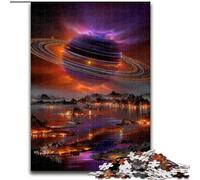 1000 Pieces Jigsaw Puzzles for Adults And Teens Futuristic Planetary System, for And 14 Years And over for Educational Game Challenge Toy Gift for Birthdays (Size 26x38cm)