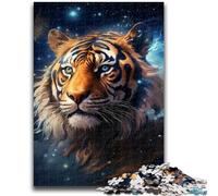 1000 Pieces Jigsaw Puzzles for Adults And Teens Galaxies Tigers 1000 Pieces for Adults,Stress Reliever Staycation Kill Time Wishlist with Santa Claus (26x38cm)