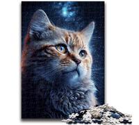 1000 Pieces Jigsaw Puzzles for Adults And Teens Galaxy Art Cat Adult Puzzles,Challenging Game Toys Wall Decoration Unique Birthday And Xmas Gifts (38x26cm)