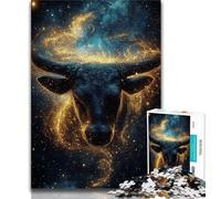 1000 Pieces Jigsaw Puzzles for Adults And Teens Galaxy Bull,Artistic Wall Decor & Birthday Gift Idea for Friends,Home Office (75x50cm)