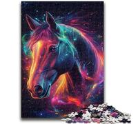 1000 Pieces Jigsaw Puzzles for Adults And Teens Galaxy Horse Toy Intellectual Game for Home Decoration for Age 14 Years Up 38x26cm